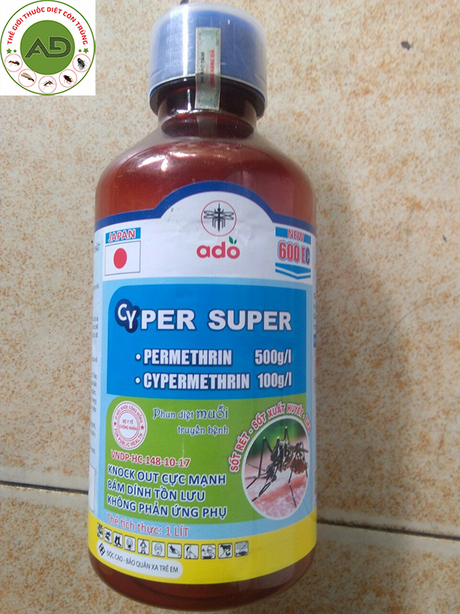Chế phẩm diệt côn trùng Cyper Super 600 EC