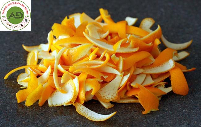 Đuổi muỗi bằng vỏ cam, quýt