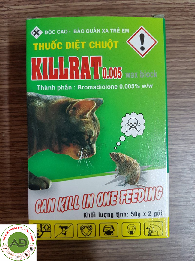 Đuổi chuột bằng thuốc diệt chuột