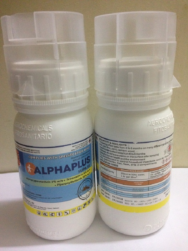 Đặc điểm của thuốc diệt muỗi và diệt côn trùng Alphaplus: