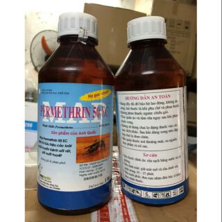 Thuốc diệt muỗi - ruồi PermerinUSA 500EC 1000ml