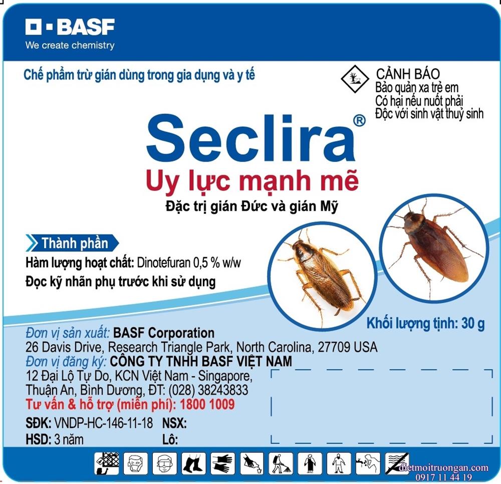 thuốc diệt gián đức Seclira